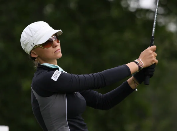 Paris France September 2010 Lady Golfer Action French Open 2010 — Stock Photo, Image