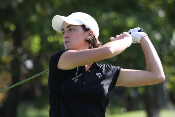 Paris France September 2010 Lady Golfer Action French Open 2010 — Stock Photo, Image