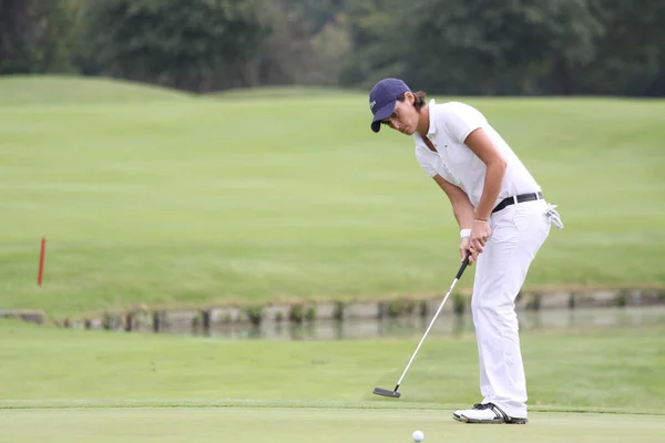 Parijs Frankrijk September 2010 Damesgolfer Actie Het Franse Open 2010 — Stockfoto