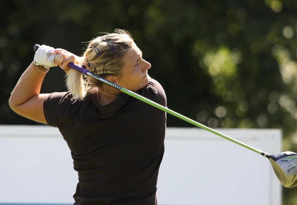 Parijs Frankrijk September 2010 Damesgolfer Actie Het Franse Open 2010 — Stockfoto