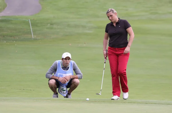 Parigi Francia Settembre 2010 Lady Golfista Azione All Open Francia — Foto Stock