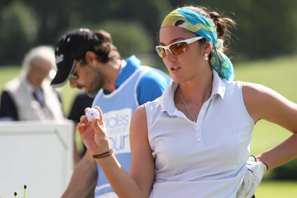 Παρίσι Γαλλία Σεπτεμβρίου 2010 Lady Golfer Δράση Στο Γαλλικό Ανοικτό — Φωτογραφία Αρχείου