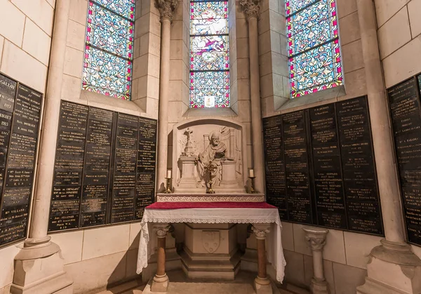 Chapelle Montligeon Orne França Março 2022 Interiores Decorações Nossa Senhora — Fotografia de Stock