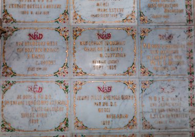 CHATEAUNEUF SUR CHER, FRANCE, Nisan 09, 2022: Çocukların Hanımefendisinin iç ve mimari detayları