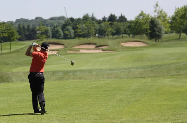 Courson França Setembro 2008 Golfista Ação Parada Francais Aberto 2008 — Fotografia de Stock