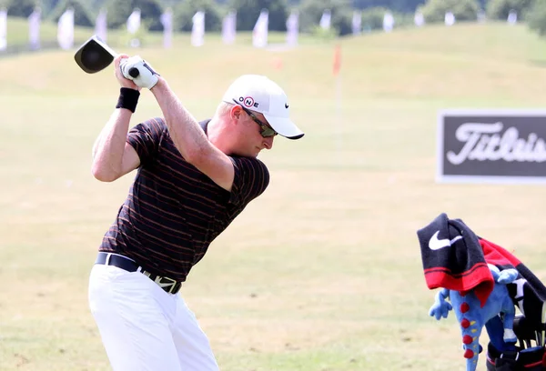 Parijs Frankrijk Juli 2010 Golfer Actie Franse Open 2010 — Stockfoto