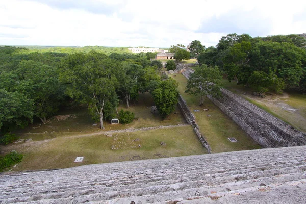 Uxmal Yucatan Mexico December 2011 Ruins Maya Temple Uxmal Yucatan — Stock Photo, Image