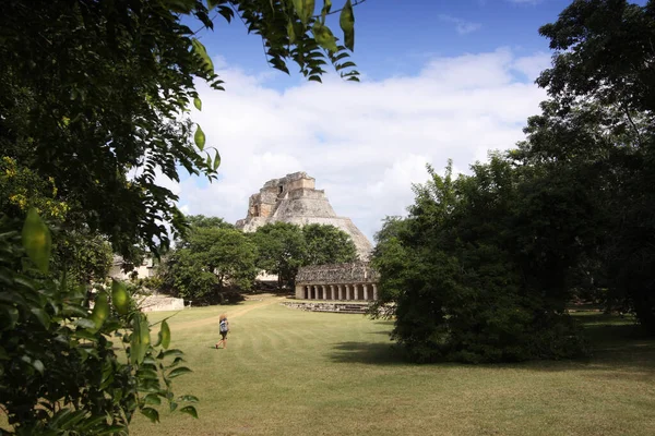 Uxmal Yucatan México Dezembro 2011 Ruínas Templo Maia Uxmal Yucatán — Fotografia de Stock