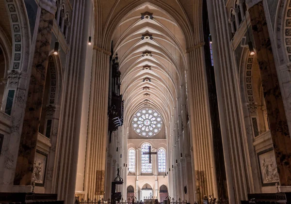 Chartres France March 2022 Interiors Architectural Decors Cathedral Our Lady — Stock fotografie