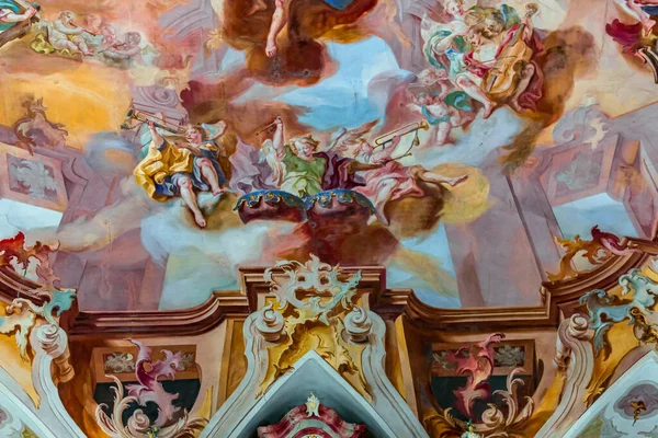 Birnau Bavaria Germany June 2022 Rococo Baroque Decors Birnau Basilica — Stock fotografie
