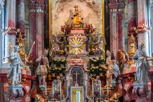 Birnau Bavaria Duitsland Juni 2022 Rococo Barokke Decors Birnau Basiliek — Stockfoto