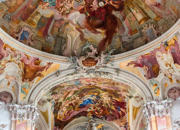 Birnau Bavaria Germany June 2022 Rococo Baroque Decors Birnau Basilica — Foto Stock