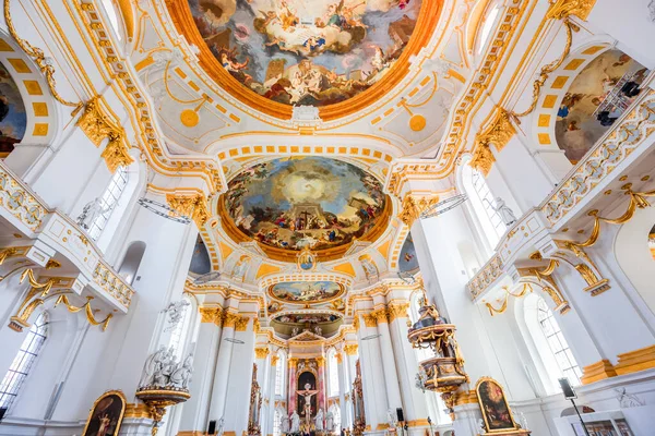 Wiblingen Bavaria Germany June 2022 Rococo Baroque Ceilings Frescoes Wiblingen — 图库照片