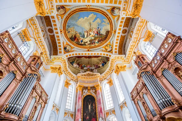 Wiblingen Bavaria Germany June 2022 Rococo Baroque Ceilings Frescoes Wiblingen — Stock Fotó