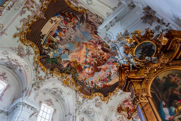 Diessen Bavaria Germany June 2022 Rococo Baroque Decors Diessen Marienmunster — Foto Stock