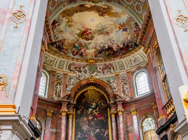 Ettal Bavaria Germany May 2022 Rococo Baroque Decors Ettal Abbey — Stock Fotó