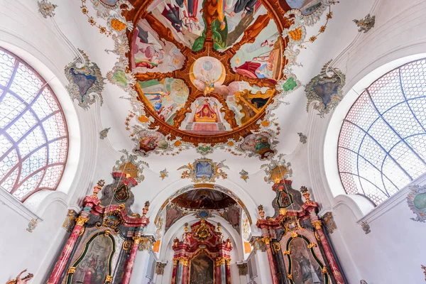 Fussen Bavaria Germany May 2022 Rococo Baroque Decors Fussen Holy — Stock Photo, Image