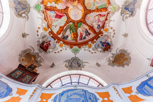 Fussen Bavaria Germany May 2022 Rococo Baroque Decors Fussen Holy — Φωτογραφία Αρχείου