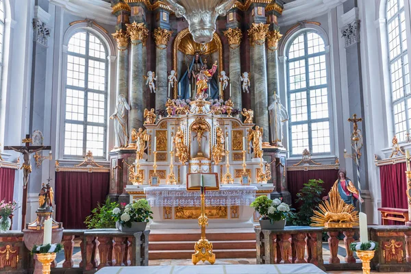 Lechbruck See Bavaria Germany May 2022 Rococo Baroque Decors Catholic — Stock Fotó