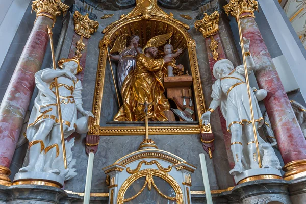 Lechbruck See Bavaria Germany May 2022 Rococo Baroque Decors Catholic — Φωτογραφία Αρχείου