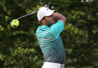 GUYANCOURT, FRANCE, HAZİRAN 03, 2015: Francesco Molinari (ita) Fransa Açık, Avrupa golf turunun üçüncü turunda, 3 Temmuz 2015 'te Guyancourt, Fransa.