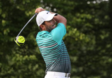 GUYANCOURT, FRANCE, HAZİRAN 03, 2015: Francesco Molinari (ita) Fransa Açık, Avrupa golf turunun üçüncü turunda, 3 Temmuz 2015 'te Guyancourt, Fransa.