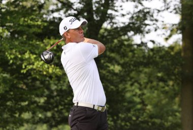 GUYANCOURT, FRANCE, HAZİRAN 03 Temmuz 2015: Robert Karlsson (swe) Fransa Açık, Avrupa golf turunun üçüncü turunda, 3 Temmuz 2015 'te Guyancourt, Fransa.