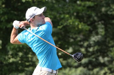 GUYANCOURT, FRANCE, HAZİRAN 03, 2015: Maximillian Kieffer (ger) Fransa Açık, Avrupa golf turunun üçüncü turunda, 3 Temmuz 2015 'te Guyancourt, Fransa.