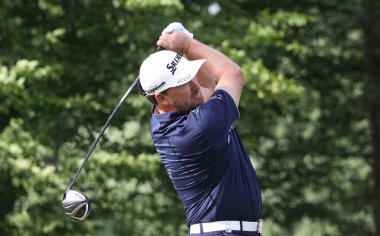GUYANCOURT, FRANCE, HAZİRAN 03, 2015: graheme Mac dowell (nir) Fransa Açık, Avrupa golf turunun üçüncü turunda, 3 Temmuz 2015 'te Guyancourt, Fransa.