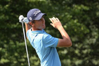 GUYANCOURT, FRANCE, HAZİRAN 03, 2015: Renato Paratore (ita) Fransa Açık, Avrupa golf turunun üçüncü turunda, 3 Temmuz 2015 'te Guyancourt, Fransa.
