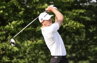 GUYANCOURT, FRANCE, HAZİRAN 03, 2015: Brendan Steele (ABD) Fransa Açık, Avrupa golf turunun üçüncü turunda, 3 Temmuz 2015 'te Guyancourt, Fransa.