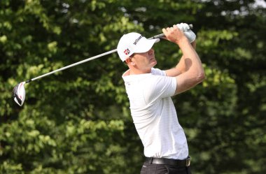 GUYANCOURT, FRANCE, HAZİRAN 03, 2015: Brendan Steele (ABD) Fransa Açık, Avrupa golf turunun üçüncü turunda, 3 Temmuz 2015 'te Guyancourt, Fransa.