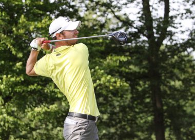 GUYANCOURT, FRANCE, HAZİRAN 03, 2015: Chris Wood (eng) Fransa Açık, Avrupa golf turunun üçüncü turunda, 3 Temmuz 2015 'te Guyancourt, Fransa.