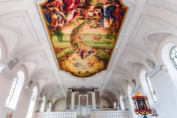 Meersburg Bavaria Germany June 2022 Rococo Baroque Decors Catholic Church — Stock Photo, Image