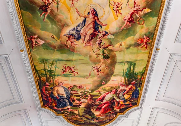 Meersburg Bavaria Germany June 2022 Rococo Baroque Decors Catholic Church – stockfoto