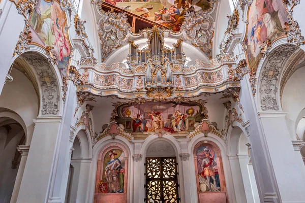 Steingaden Bavaria Germany May 2022 Interiors Frescoes Architectural Decors John — ストック写真