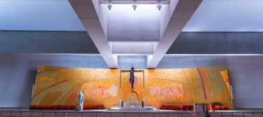 FATIMA, PORTUGAL, JUNE, 21, 2017 : altar and choir of basilica of the Holy trinity, in Fatima sanctuary, june 21, 2017, in Fatima, Portugal