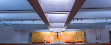 FATIMA, PORTUGAL, JUNE, 21, 2017 : altar and choir of basilica of the Holy trinity, in Fatima sanctuary, june 21, 2017, in Fatima, Portugal