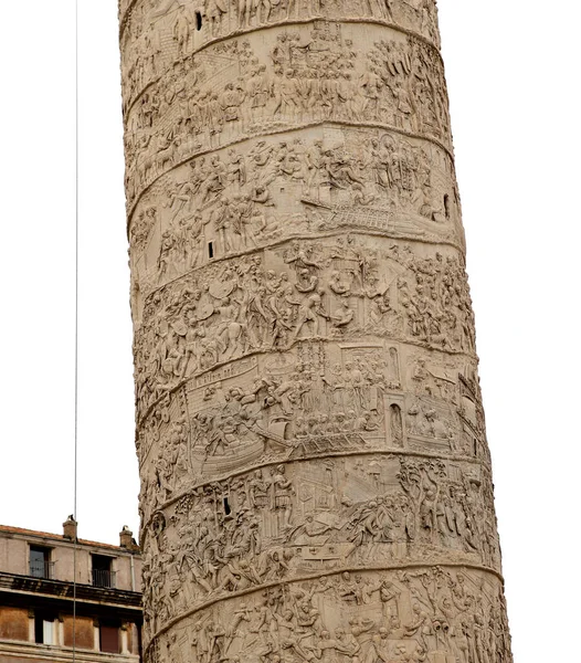 Rome Italy June 2015 Architectural Details Trajan Column Roman Forum — Stock Photo, Image