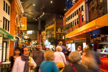 LAS VEGAS, NEVADA - APRIL 08, 2015 : on the Strip, Las Vegas boulevard, april 08, 2015, in Las Vegas, Nevada, united states