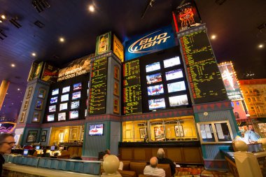 LAS VEGAS, NEVADA - APRIL 08, 2015 : on the Strip, Las Vegas boulevard, april 08, 2015, in Las Vegas, Nevada, united states