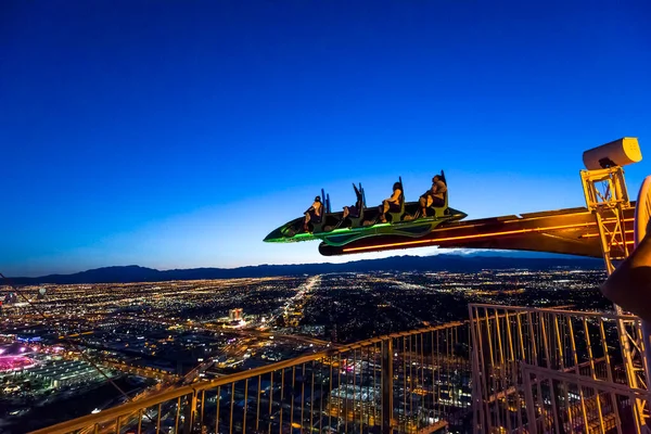 LAS VEGAS, NEVADA - APRIL 10, 2015 : aerial view of the city from the stratosphere building, in Las Vegas, Nevada, united states