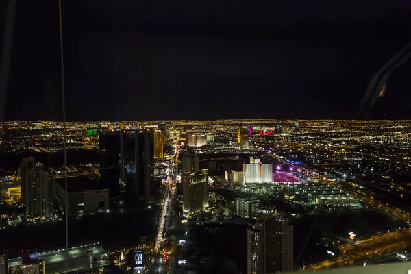 LAS VEGAS, NEVADA - APRIL 10, 2015 : aerial view of the city from the stratosphere building, in Las Vegas, Nevada, united states