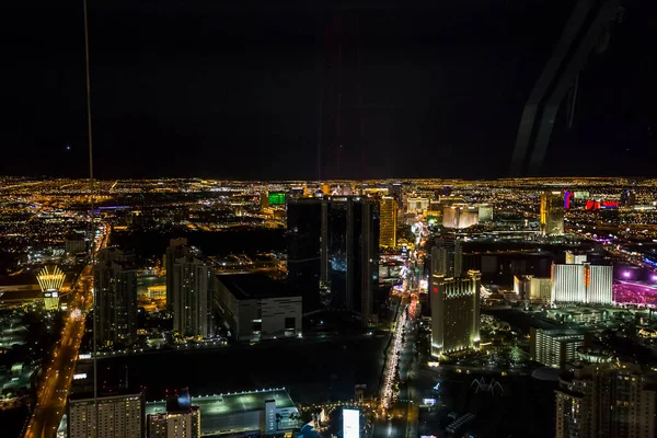 LAS VEGAS, NEVADA - APRIL 10, 2015 : aerial view of the city from the stratosphere building, in Las Vegas, Nevada, united states