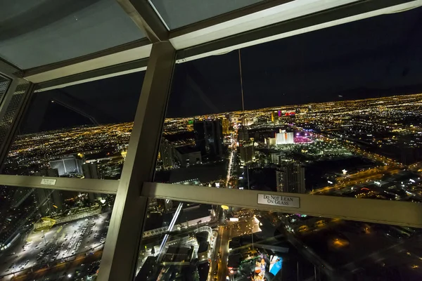 LAS VEGAS, NEVADA - APRIL 10, 2015 : aerial view of the city from the stratosphere building, in Las Vegas, Nevada, united states