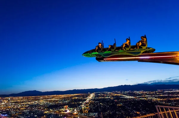 LAS VEGAS, NEVADA - APRIL 10, 2015 : aerial view of the city from the stratosphere building, in Las Vegas, Nevada, united states