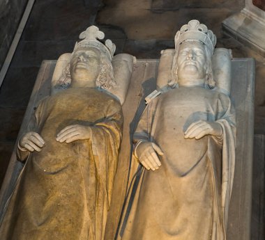 Saint-Denis, Fransa 12 Şubat 2015 iç mekanlar ve basilica saint-denis, nekropol, ayrıntılarını hükümdarları, Şubat, 12, 2015 yılında Saint-Denis, Paris, Fransa Fransız.