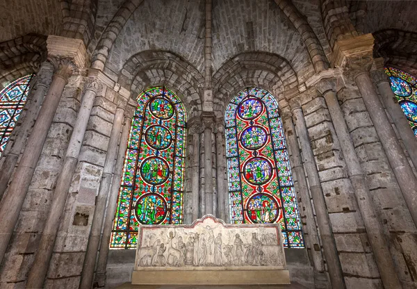 Saint Denis Francia Febbraio 2015 Interni Dettagli Della Basilica Saint — Foto Stock