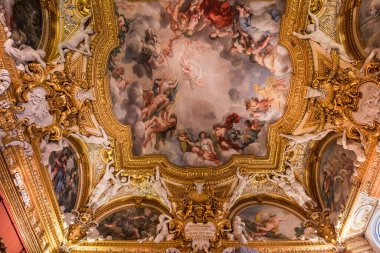 Floransa, İtalya, 28 Ekim 2015: iç mekanlar ve Palazzo Pitti, 28 Ekim 2015 Floransa, İtalya, mimari detaylar