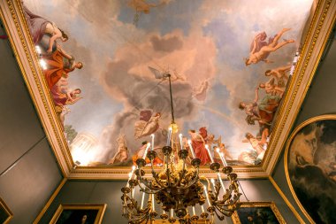 Floransa, İtalya, 28 Ekim 2015: iç mekanlar ve Palazzo Pitti, 28 Ekim 2015 Floransa, İtalya, mimari detaylar